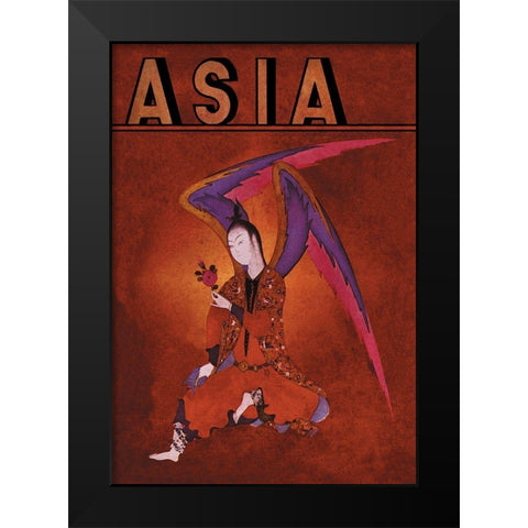 An Angel of Islam with Title, 1934 Black Modern Wood Framed Art Print by McIntosh, Frank