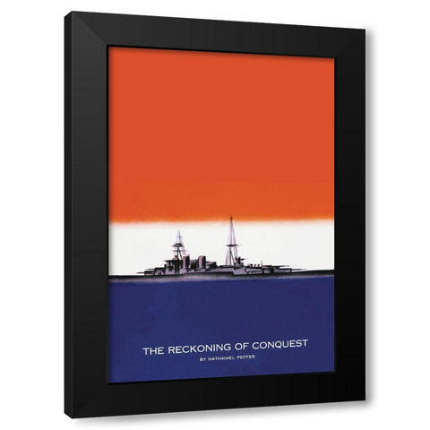 Defender of the Seas, 1935 Black Modern Wood Framed Art Print with Double Matting by McIntosh, Frank