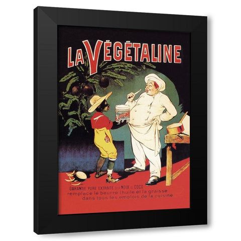 La Vegetaline Black Modern Wood Framed Art Print by Oge, Eugene