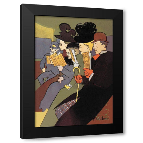 Media, 1897, 1897 Black Modern Wood Framed Art Print by Penfield, Edward
