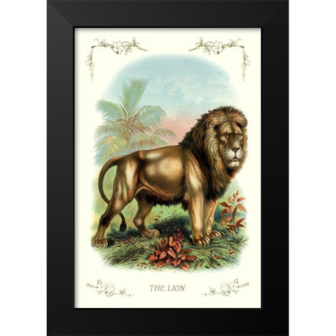 The Lion, 1900 Black Modern Wood Framed Art Print by Unknown