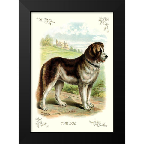 The Dog, 1900 Black Modern Wood Framed Art Print by Unknown