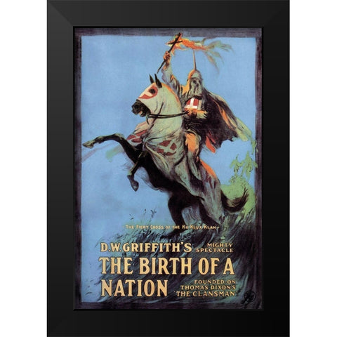The Birth of a Nation, 1915 Black Modern Wood Framed Art Print by Unknown
