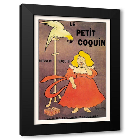 Le Petit Coquin Black Modern Wood Framed Art Print with Double Matting by Unknown