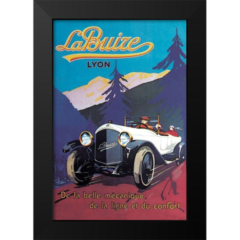 LaBuize Black Modern Wood Framed Art Print by Unknown