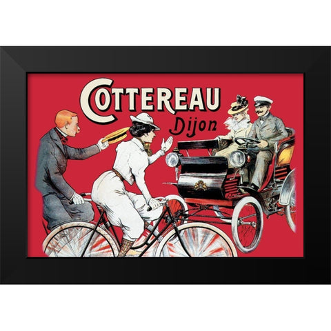 Cottereau Dijon Black Modern Wood Framed Art Print by Unknown