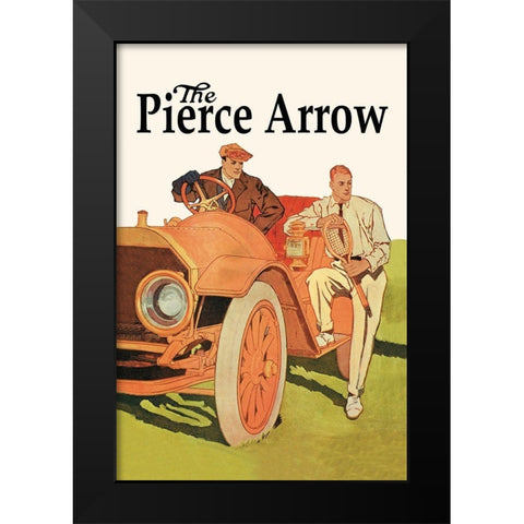 The Pierce-Arrow Black Modern Wood Framed Art Print by Unknown