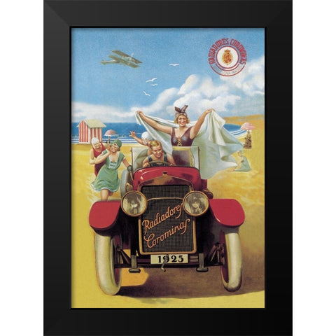 Radiadores Carominaf Black Modern Wood Framed Art Print by Unknown