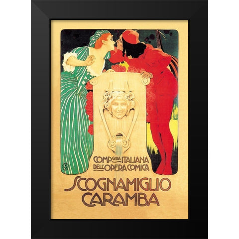 Scognamiglio Caramba Black Modern Wood Framed Art Print by Unknown