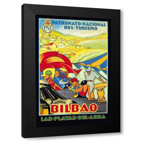 Patronato-Nacional del Turismo Black Modern Wood Framed Art Print with Double Matting by Jones, Mary Wright