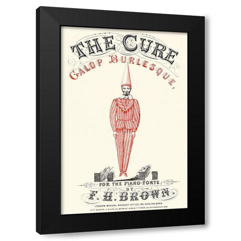 Cure - Gallop Burlesque Black Modern Wood Framed Art Print by Advertisement