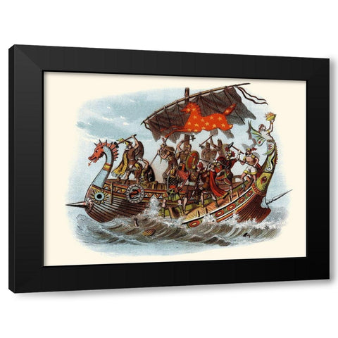 War Black Modern Wood Framed Art Print by Unknown