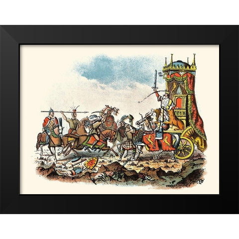 Rodericks Fall Black Modern Wood Framed Art Print by Unknown