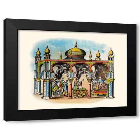 The Rival Chieftains Black Modern Wood Framed Art Print by Unknown