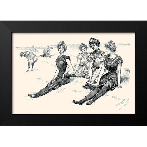 Picturesque America Black Modern Wood Framed Art Print by Gibson, Charles Dana