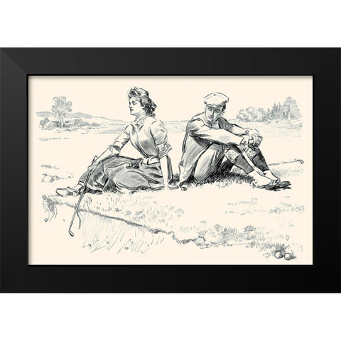 A Little Incident Black Modern Wood Framed Art Print by Gibson, Charles Dana
