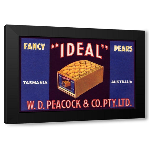 Ideal Fancy Pears Black Modern Wood Framed Art Print by Unknown