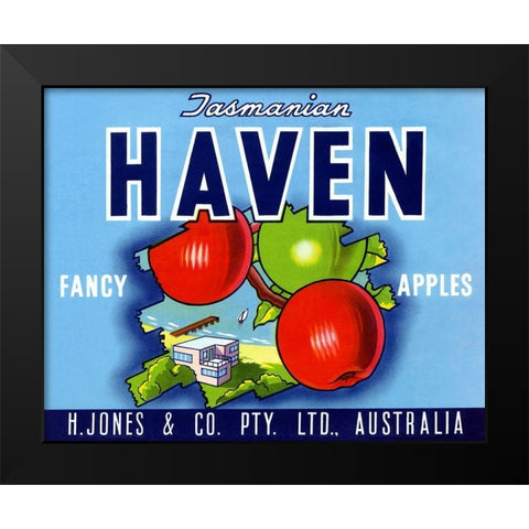 Haven Black Modern Wood Framed Art Print by Unknown