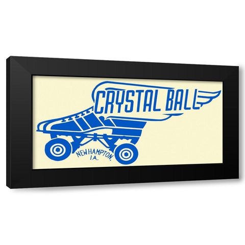 Crystal Ball Black Modern Wood Framed Art Print with Double Matting by Retrorollers