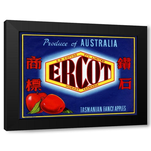 Ercot Black Modern Wood Framed Art Print with Double Matting by Retrolabel