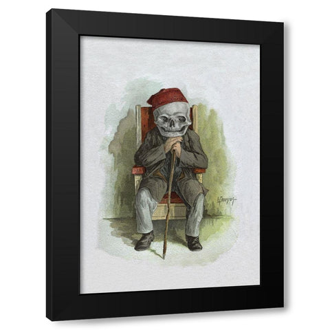 Death Poses for a Photo Black Modern Wood Framed Art Print with Double Matting by Frusius