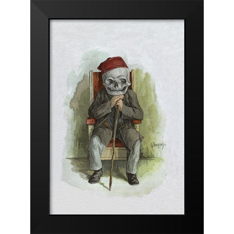 Death Poses for a Photo Black Modern Wood Framed Art Print by Frusius