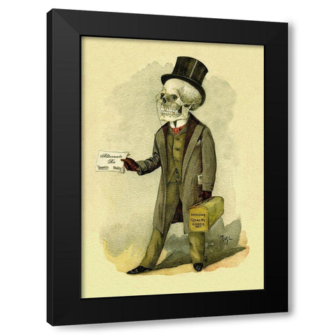 Death Fills a Prescription Black Modern Wood Framed Art Print by Frusius