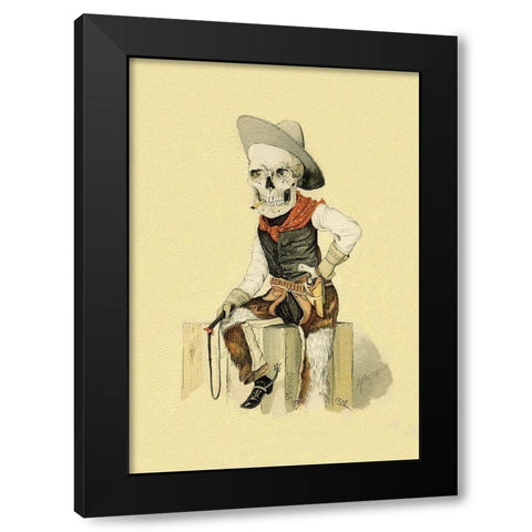 Death Finds No Fault Black Modern Wood Framed Art Print with Double Matting by Frusius