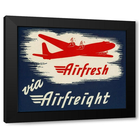 Airfresh via Airfreight Black Modern Wood Framed Art Print with Double Matting by Retrotravel