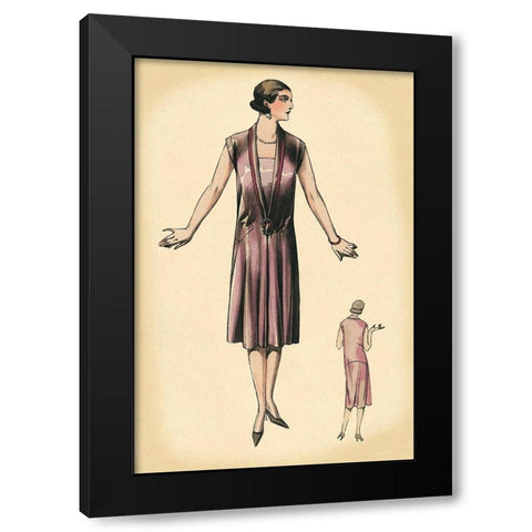 Solitary Beauty Black Modern Wood Framed Art Print with Double Matting by Vintage Fashion