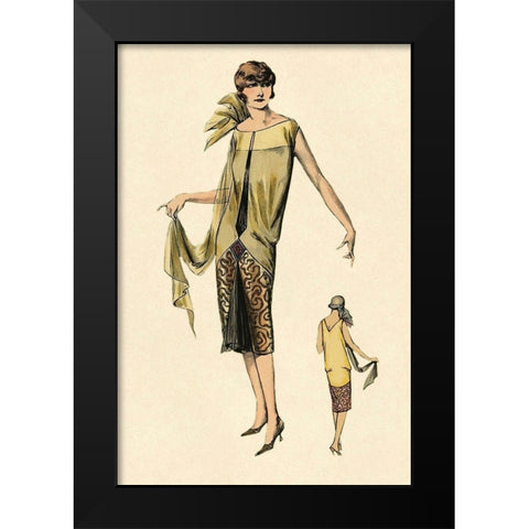 Absolutely Beautiful Black Modern Wood Framed Art Print by Vintage Fashion