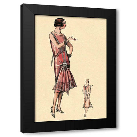 Simply Smashing Black Modern Wood Framed Art Print with Double Matting by Vintage Fashion