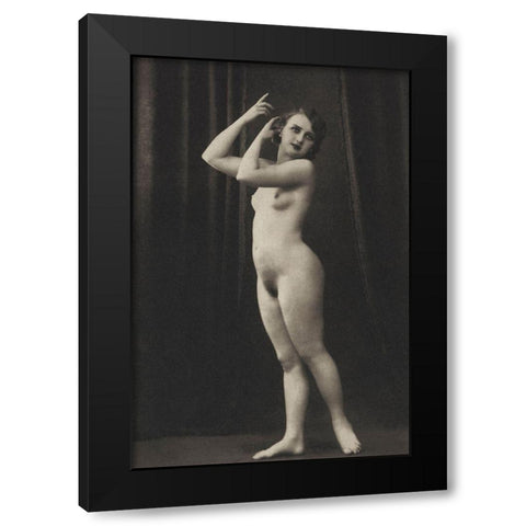 Charm Black Modern Wood Framed Art Print by Vintage Nudes