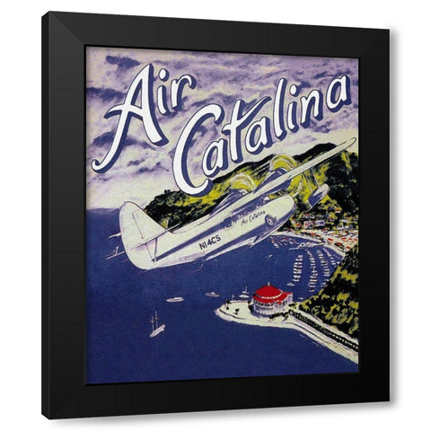 Air Catalina Black Modern Wood Framed Art Print with Double Matting by Miltimore, Gary