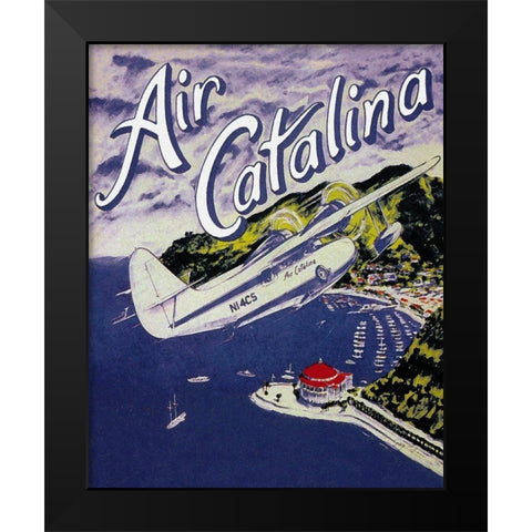 Air Catalina Black Modern Wood Framed Art Print by Miltimore, Gary