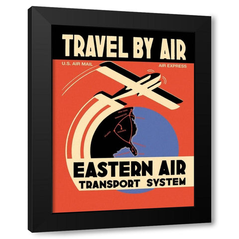 Eastern Air Transport System Black Modern Wood Framed Art Print with Double Matting by Unknown