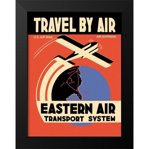 Eastern Air Transport System Black Modern Wood Framed Art Print by Unknown