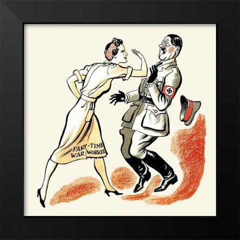 Just a Good Afternoons Work Black Modern Wood Framed Art Print by Unknown