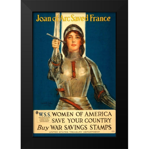 Women of America Save Your Country, 1918 Black Modern Wood Framed Art Print by Coffin, Haskell