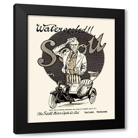 Watercooled Scott Black Modern Wood Framed Art Print by Unknown