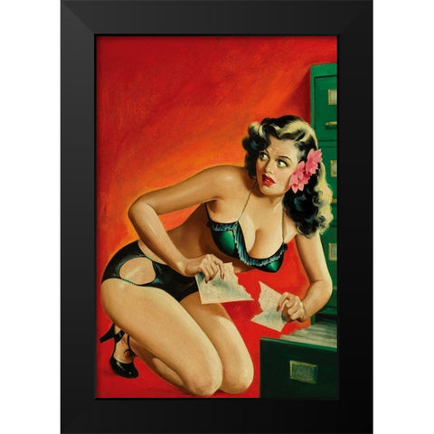 Special Detective Pulp Cover: Evidence Black Modern Wood Framed Art Print by Driben, Peter