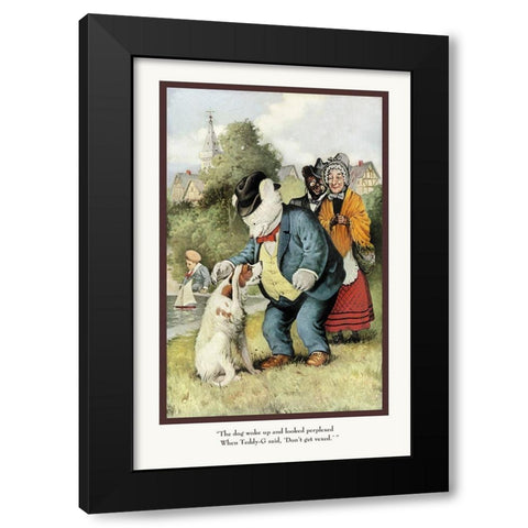 Teddy Roosevelts Bears: Dont Get Vexed Black Modern Wood Framed Art Print with Double Matting by Culver, R.K.