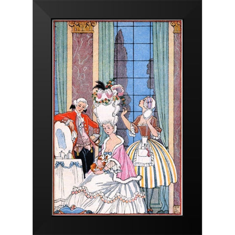 France in the 18th Century Black Modern Wood Framed Art Print by Barbier, Georges