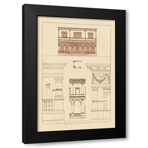 Palazzo del Consiglio at Padua, Villa Farnesia Black Modern Wood Framed Art Print by Buhlmann, J.