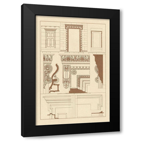 Doorways and Windows Black Modern Wood Framed Art Print by Buhlmann, J.