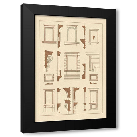 Widows of the Renaissance Black Modern Wood Framed Art Print by Buhlmann, J.