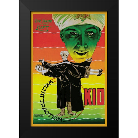 Magicians: Dame in der Luft: Weltattraction Kio Black Modern Wood Framed Art Print by Unknown