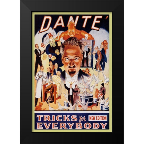 Magicians: Dante: Tricks for Everybody Black Modern Wood Framed Art Print by Unknown