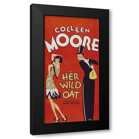 Vintage Film Posters: Her Wild Oat Black Modern Wood Framed Art Print by Unknown