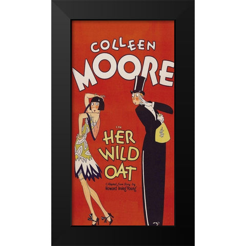 Vintage Film Posters: Her Wild Oat Black Modern Wood Framed Art Print by Unknown